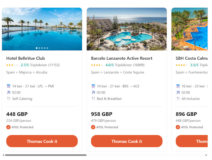 ThomasCook screenshot 1