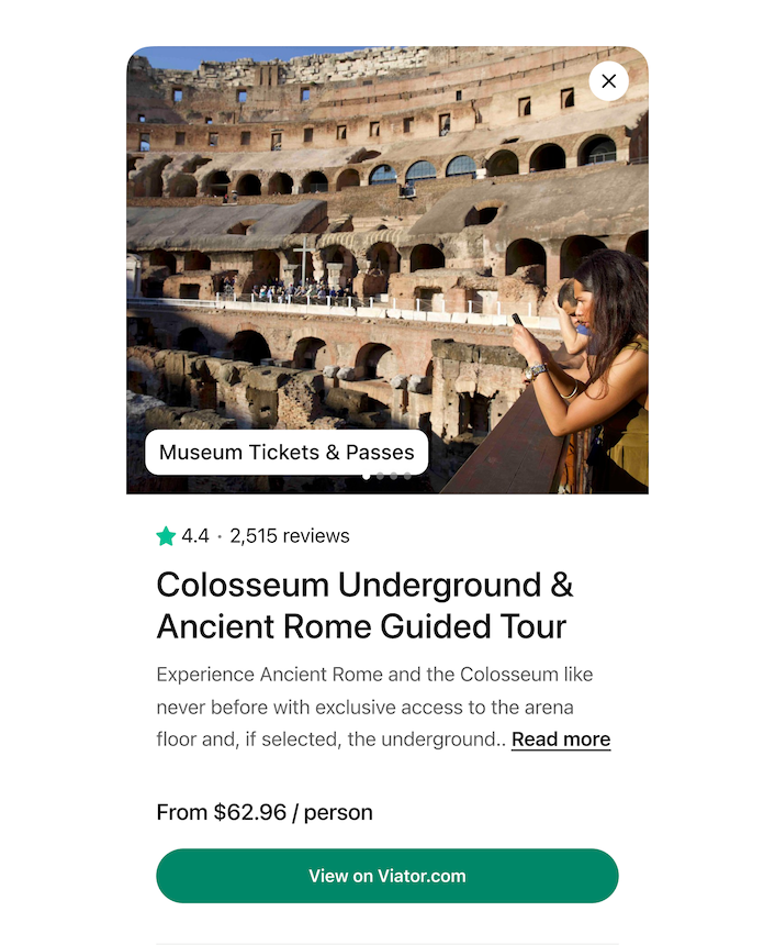 Show me more details on the Colosseum guided tour