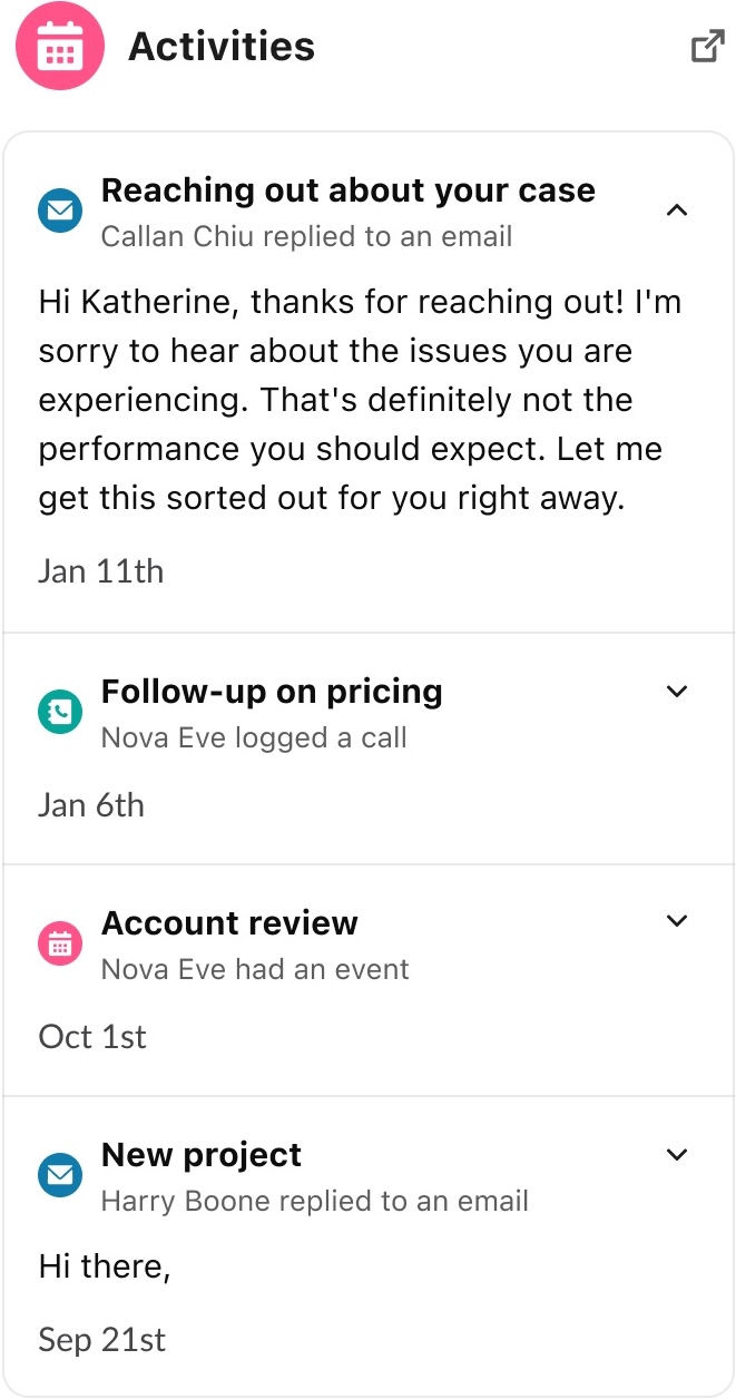 @Agentforce show me activities for Astro Radio