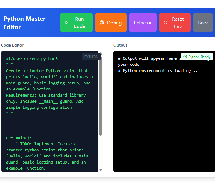 Code Tytor: Python screenshot 1
