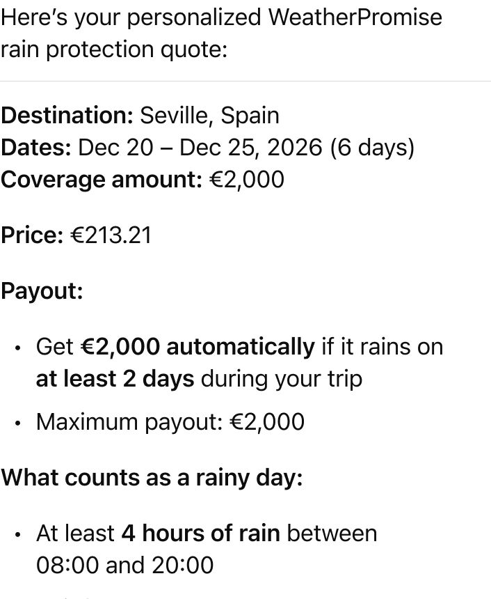 WeatherPromise screenshot 1