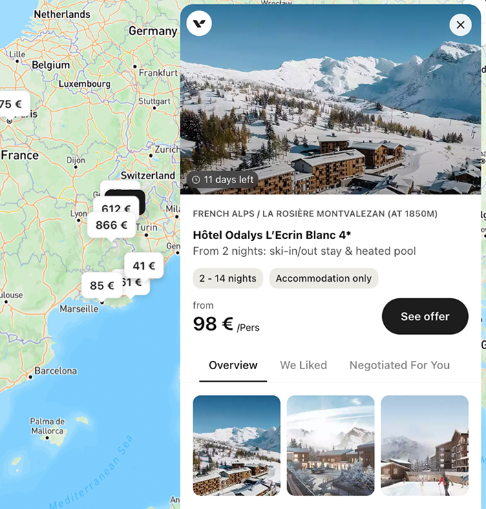 Find me hotel deals in the French Alp